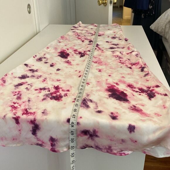 Bardot Cream & Purple Cowl Neck Satin Midi Slip Dress Size 8 - Picture 12 of 12